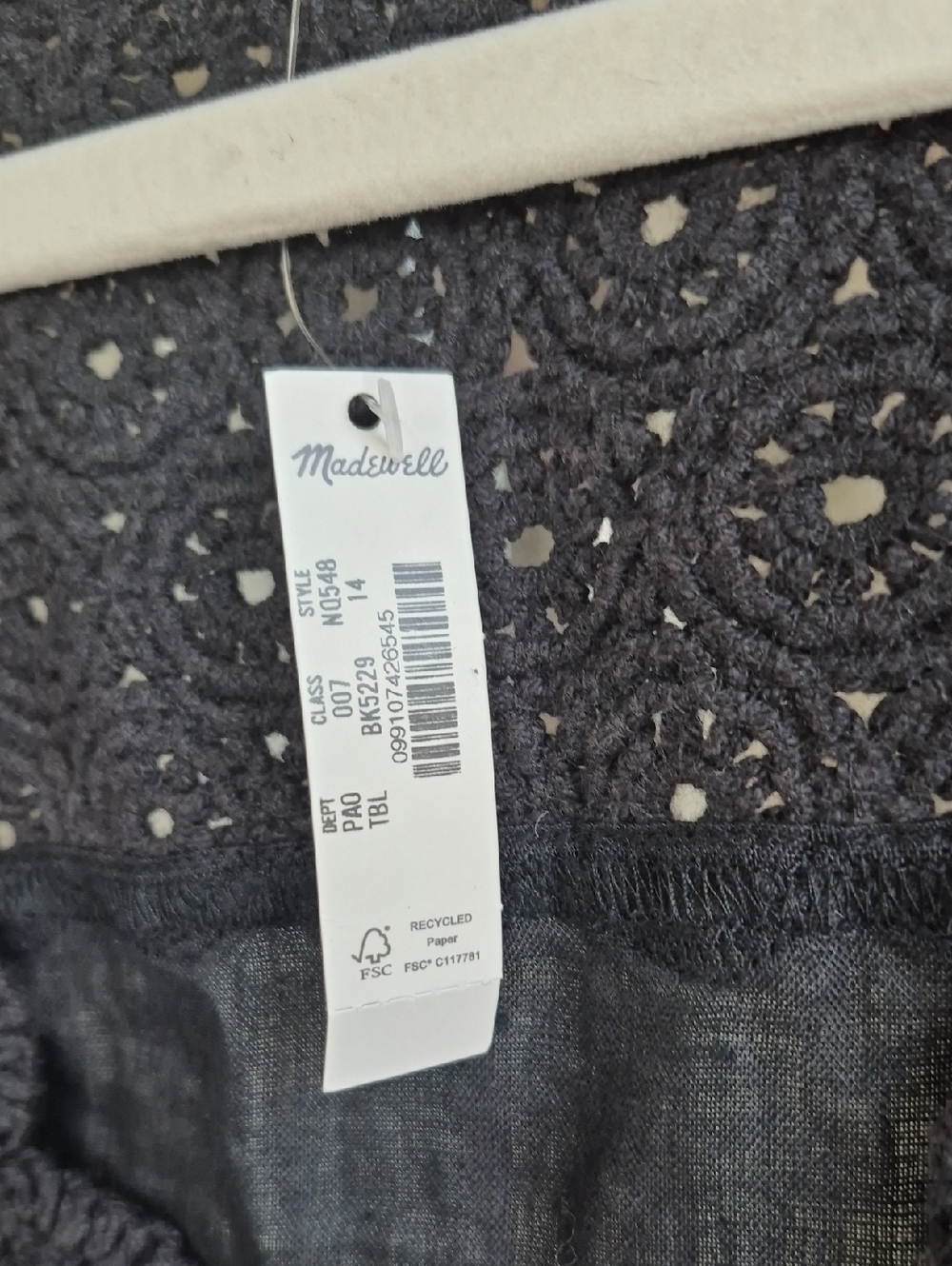 Madewell Linen Top V Neck Size 14 - Picture 9 of 13